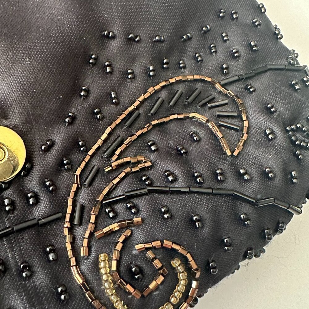 Evening bag Carla Marchi ornate beading‎ - Ruby Lane - Picture 3 of 6